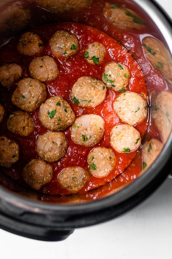 This one-pot Instant Pot Spaghetti and Meatballs is a fast and easy dish the kids and whole family will love!