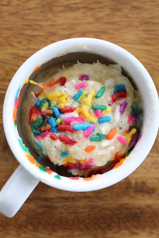 This easy Banana Bread Muffin in a Mug recipe is perfect to whip up when you want a quick breakfast for one! It’s also a great way to use up those brown bananas on your counter!