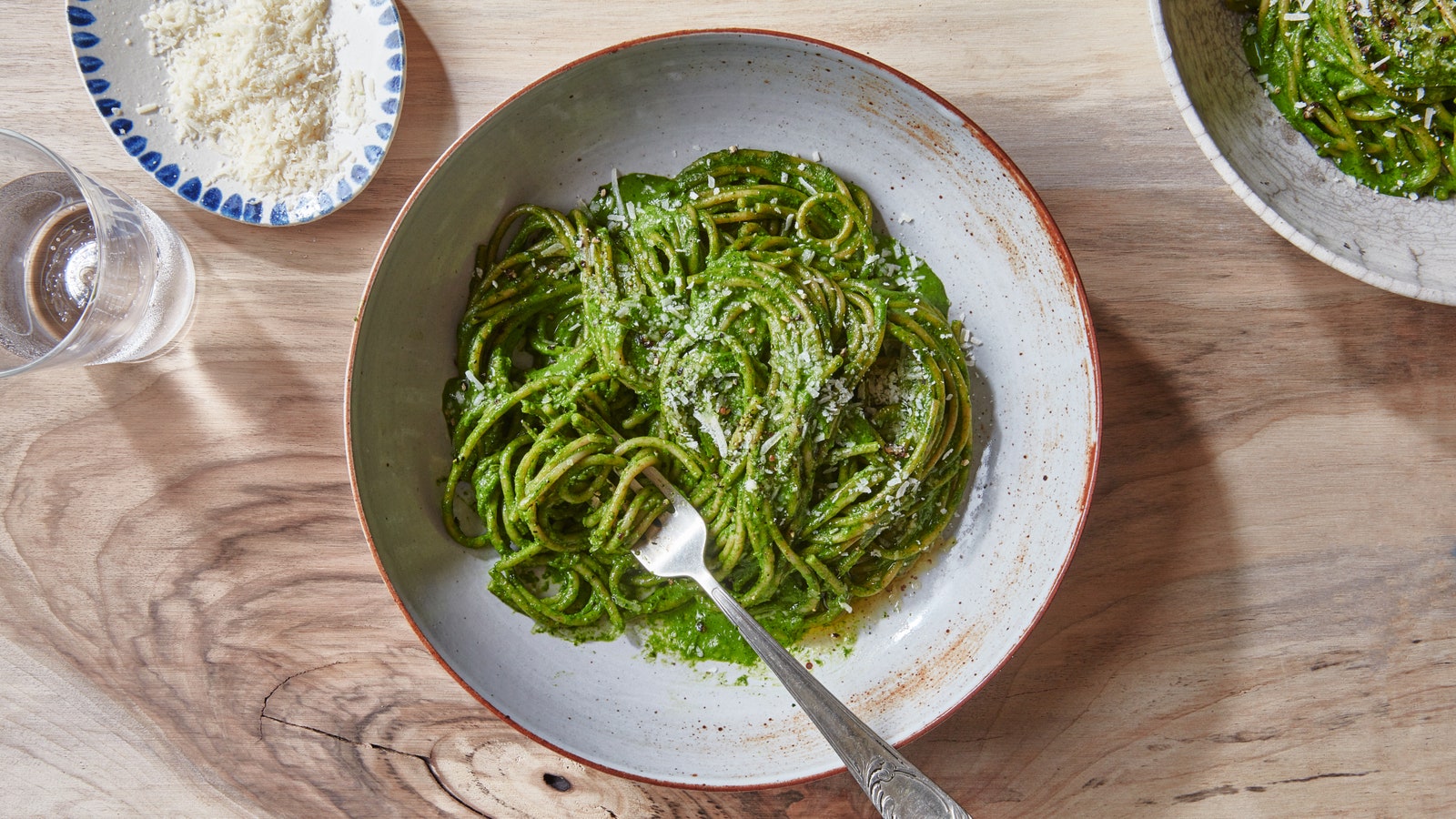 Image may contain Food Plant Pasta Noodle Cutlery and Spoon