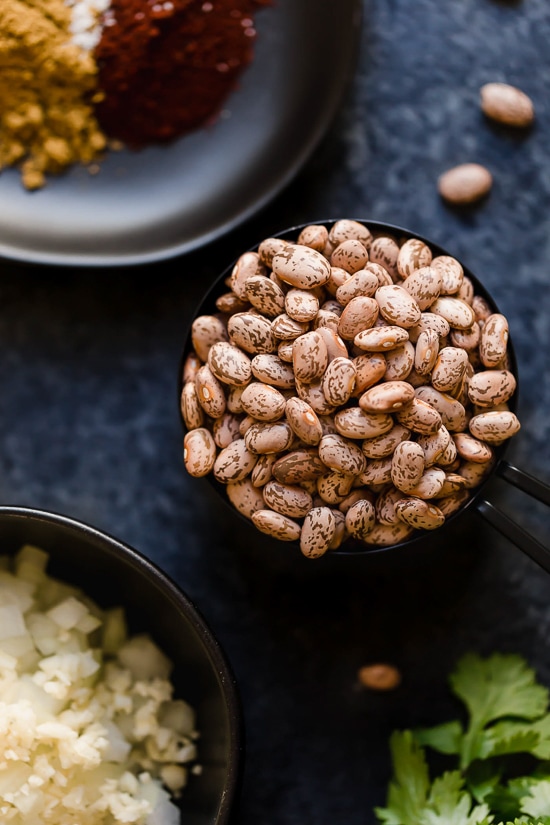 If you love the flavor of refried beans but would rather avoid the lard they are typically cooked in, you’ll love this easy, fat-free version made in the Instant Pot.