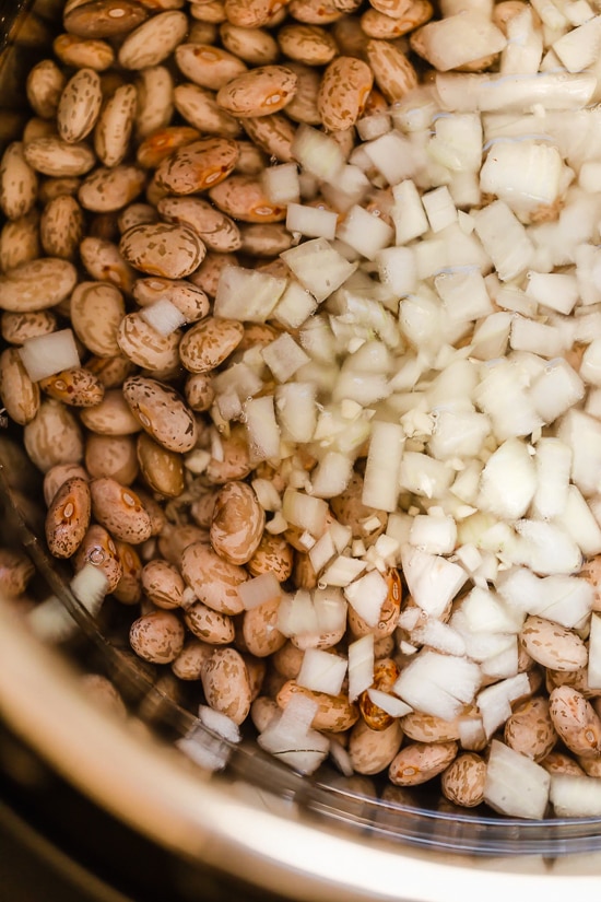 If you love the flavor of refried beans but would rather avoid the lard they are typically cooked in, you’ll love this easy, fat-free version made in the Instant Pot.