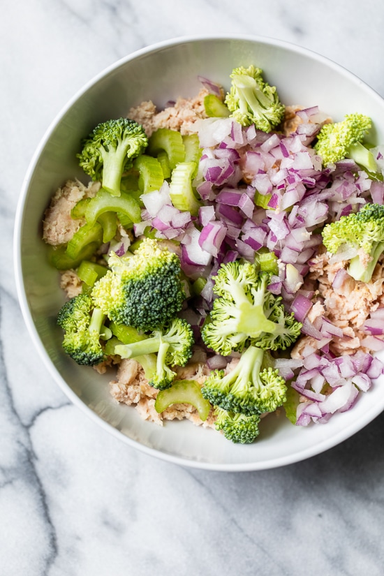 Tuna salad with broccoil