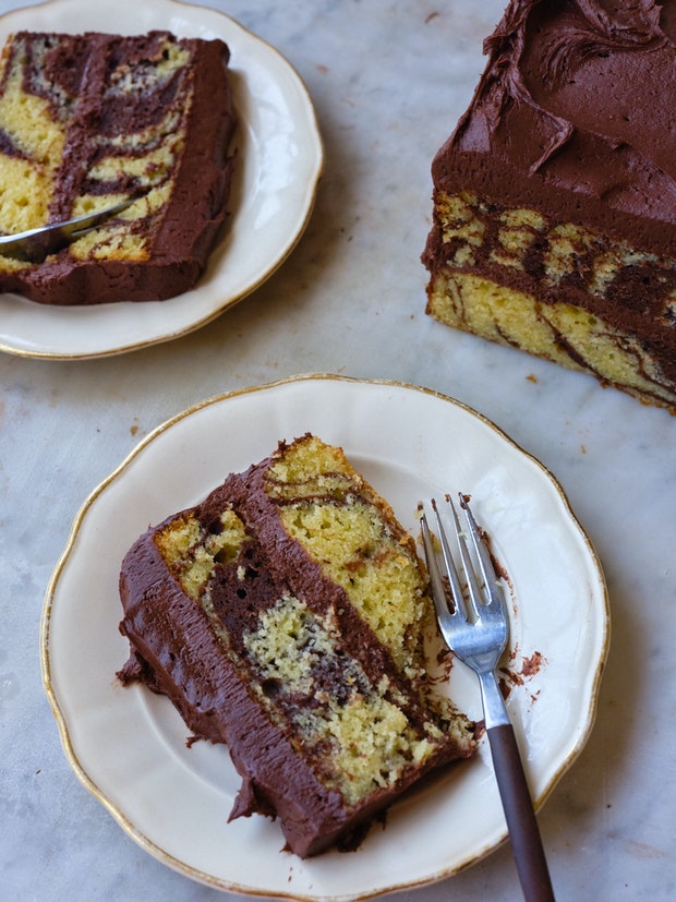 Chocolate Almond Swirl Cake