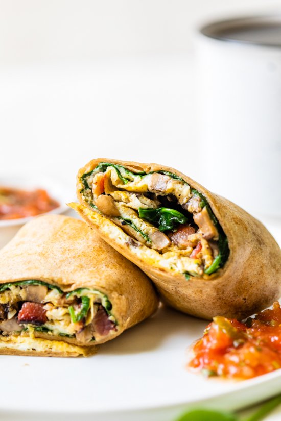 This Omelet Tortilla Breakfast Wrap takes a classic omelet and cooks it with a tortilla right in the skillet. Then simply roll it up and you have an easy on-the-go breakfast.