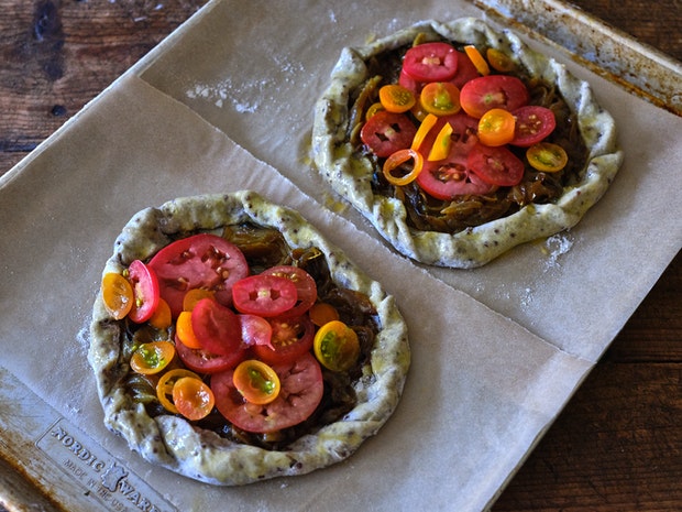 Tomato Tarts Before Baking