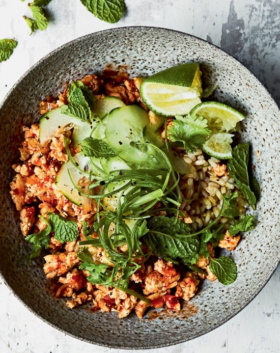 Chicken Larb Bowls