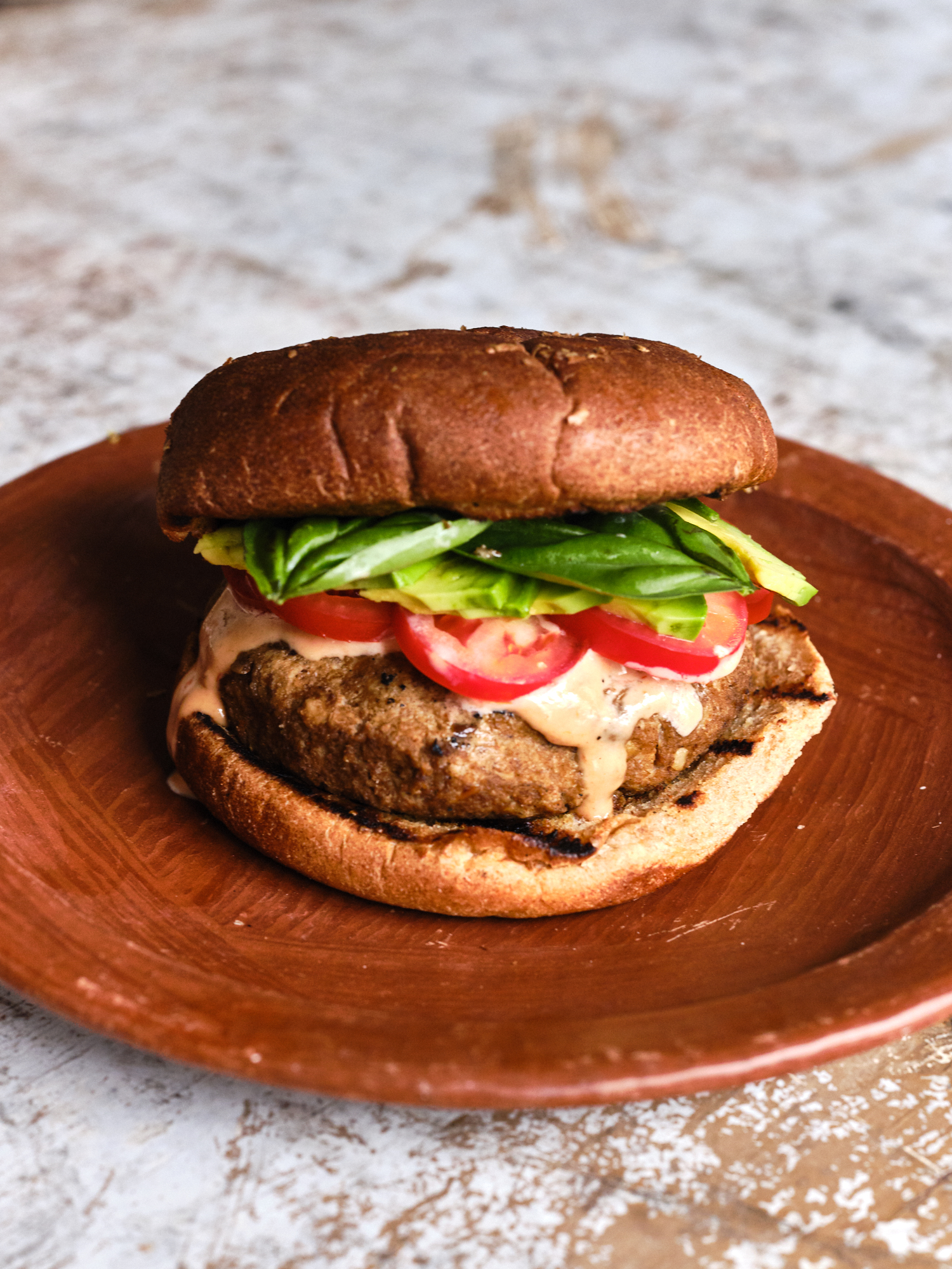 A Grillable Tofu Burger Recipe