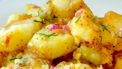 Honey Mustard Warm Potato Salad